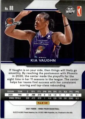 Kia Vaughn - 2021 Panini Prizm WNBA - #88 - Basketball - Basketball Card Single