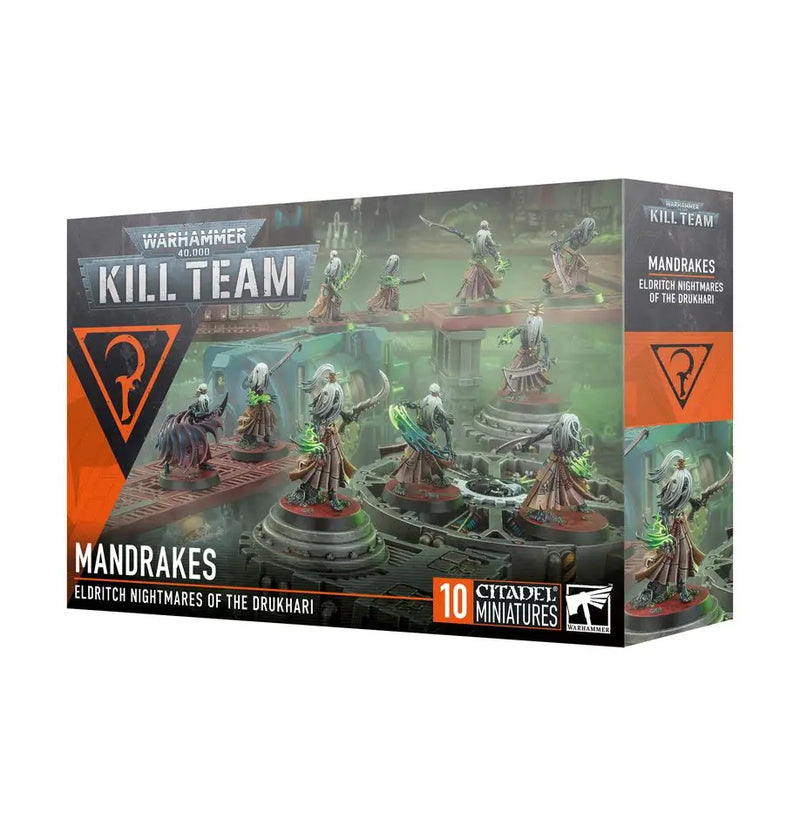 Warhammer Kill Team Mandrakes miniature set for Kill Team Mandrakes display