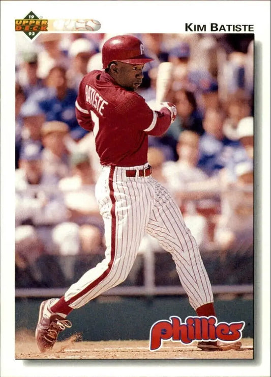 Kim Batiste 1992 Upper Deck MLB #422 Baseball Card Philadelphia Phillies - Baseball Card Single