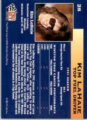 Kim LaHaie - 1992 Pro Set NHRA - #28 - Racing - Racing Card Single