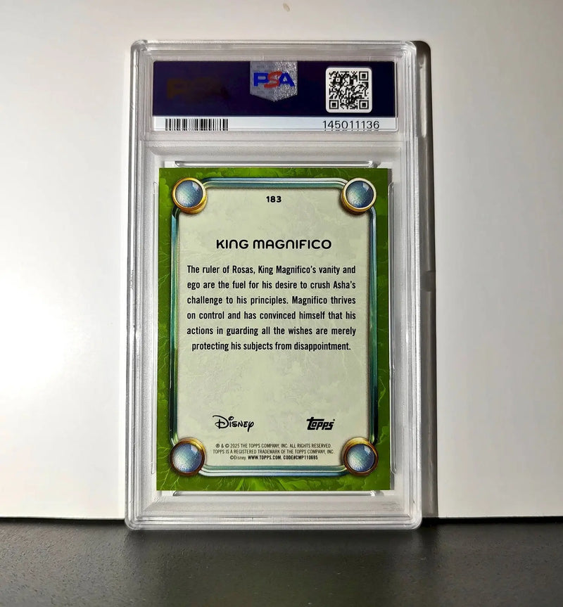 King Magnifico 2025 Topps Disney #183 Card Wish PSA 10 Gem - Non-Sports Card Single
