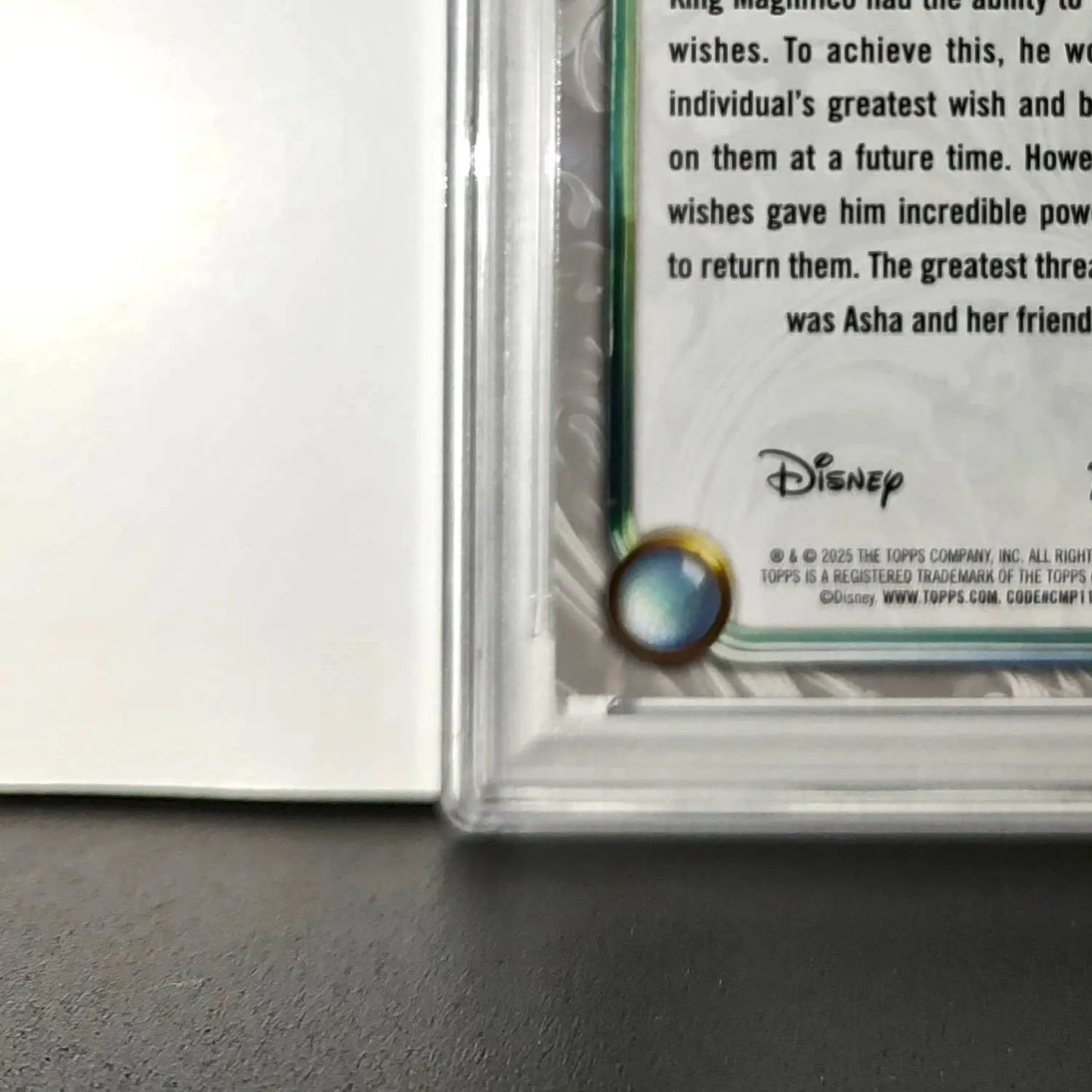 King Magnifico 2025 Topps Disney Wonder #100 Winter Variant Card Wish PSA 9 - Non-Sports Card Single