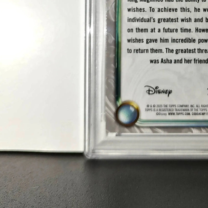 King Magnifico 2025 Topps Disney Wonder #100 Winter Variant Card Wish PSA 9 - Non-Sports Card Single