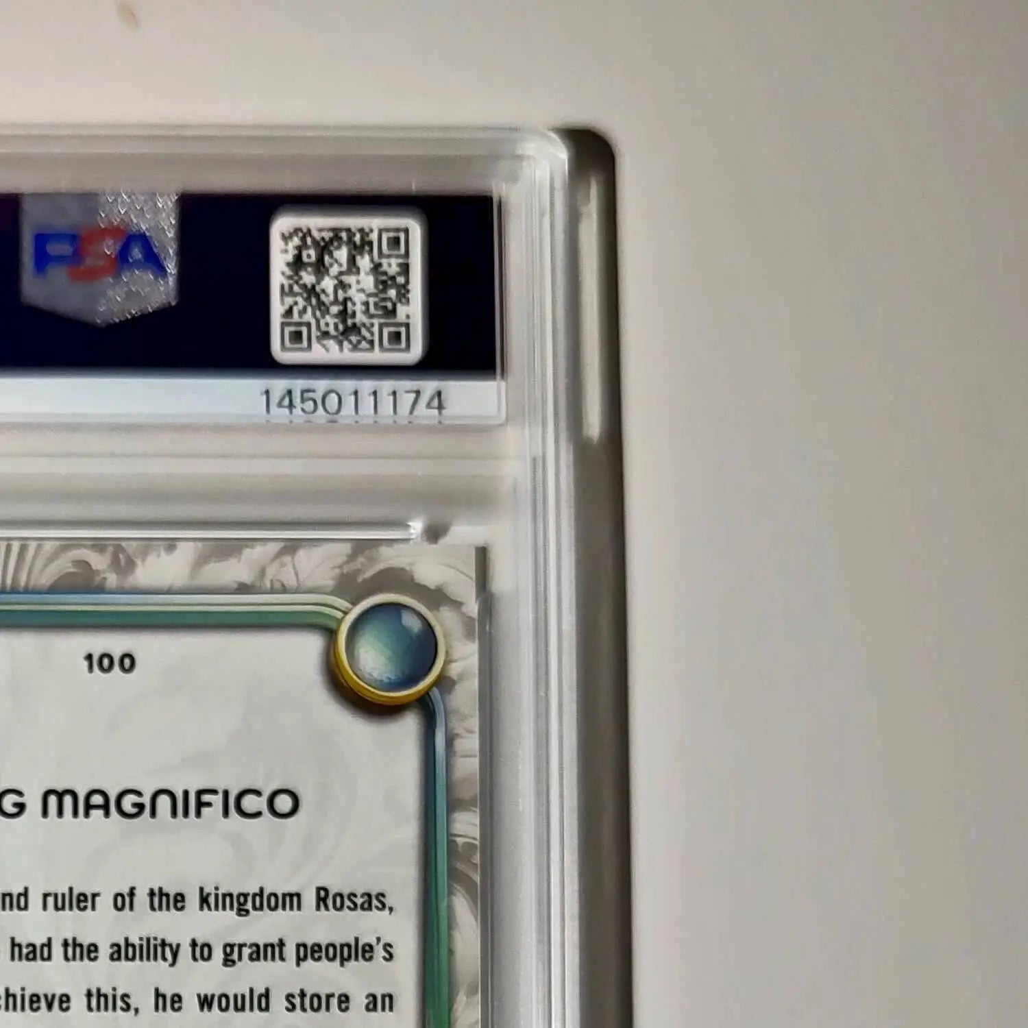 King Magnifico 2025 Topps Disney Wonder #100 Winter Variant Card Wish PSA 9 - Non-Sports Card Single