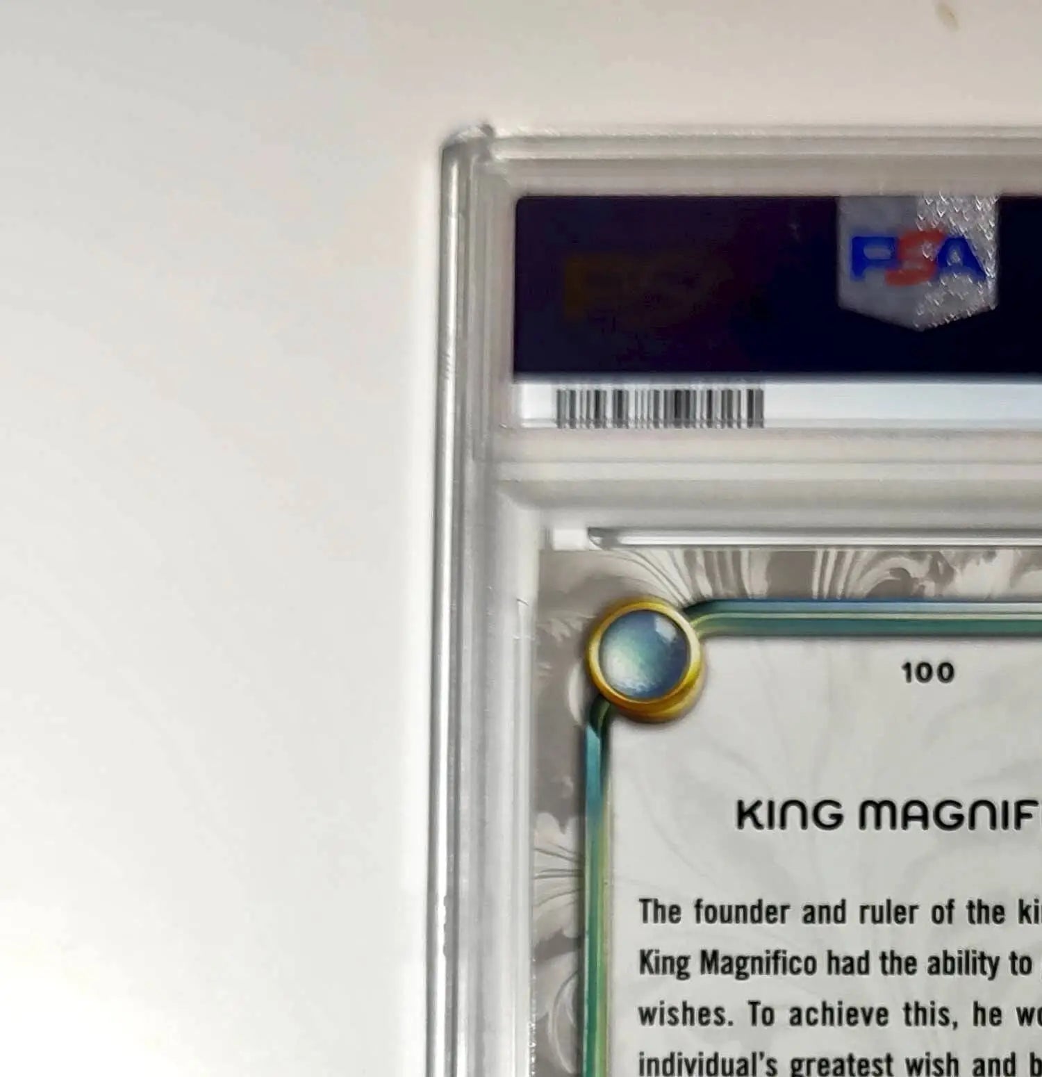 King Magnifico 2025 Topps Disney Wonder #100 Winter Variant Card Wish PSA 9 - Non-Sports Card Single