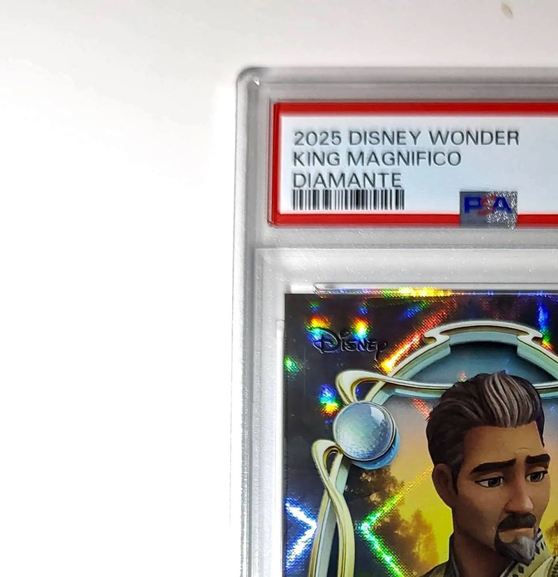 King Magnifico 2025 Topps Disney Wonder #100 Winter Variant Card Wish PSA 9 - Non-Sports Card Single