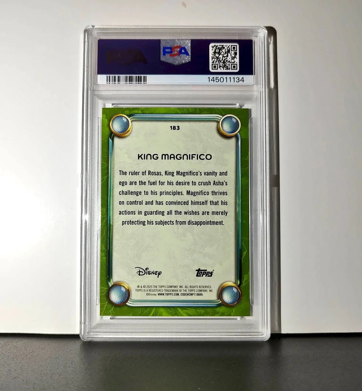 King Magnifico 2025 Topps Disney Wonder #183 Card Wish PSA 8 - Non-Sports Card Single