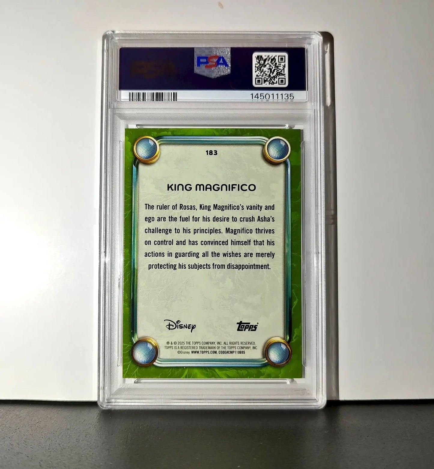 King Magnifico 2025 Topps Disney Wonder #183 Card Wish PSA 9 - Non-Sports Card Single