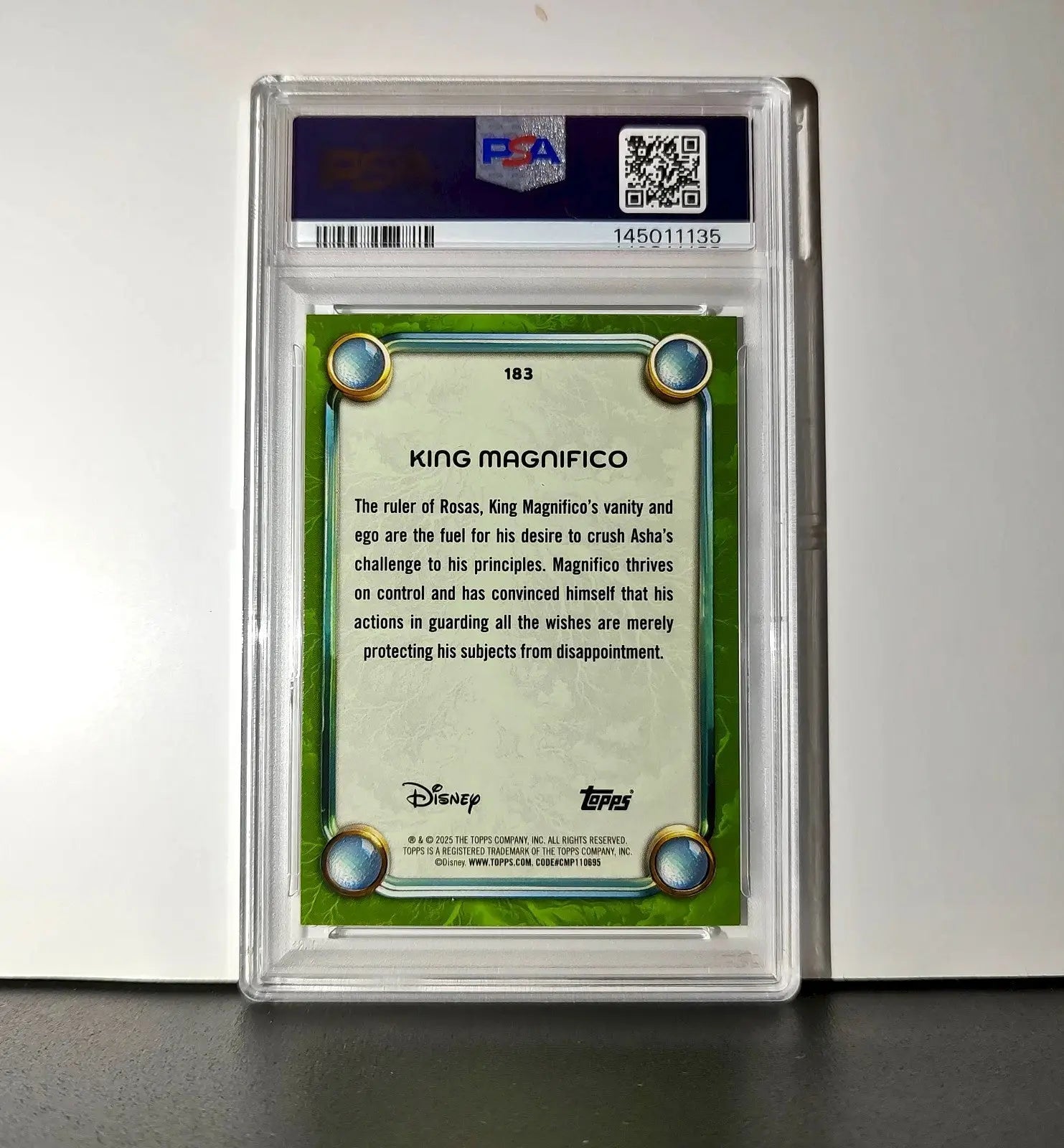 King Magnifico 2025 Topps Disney Wonder #183 Card Wish PSA 9 - Non-Sports Card Single