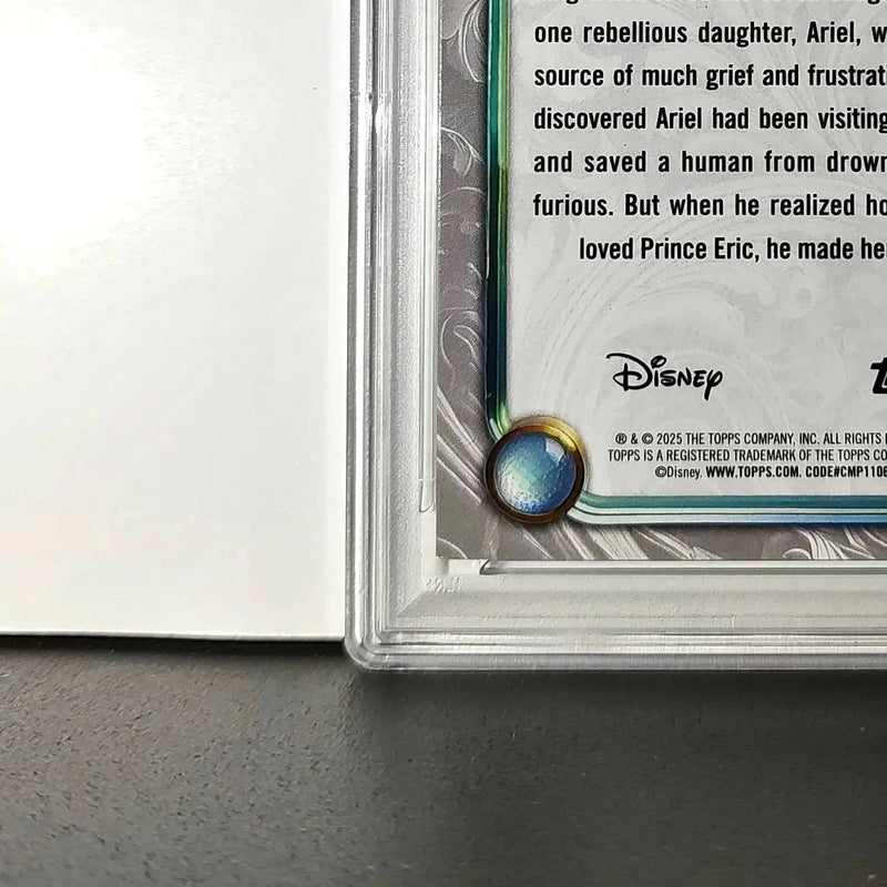 King Triton 2025 Topps Disney #40 Winter Variant Card The Little Mermaid PSA 9 - Non-Sports Card Single