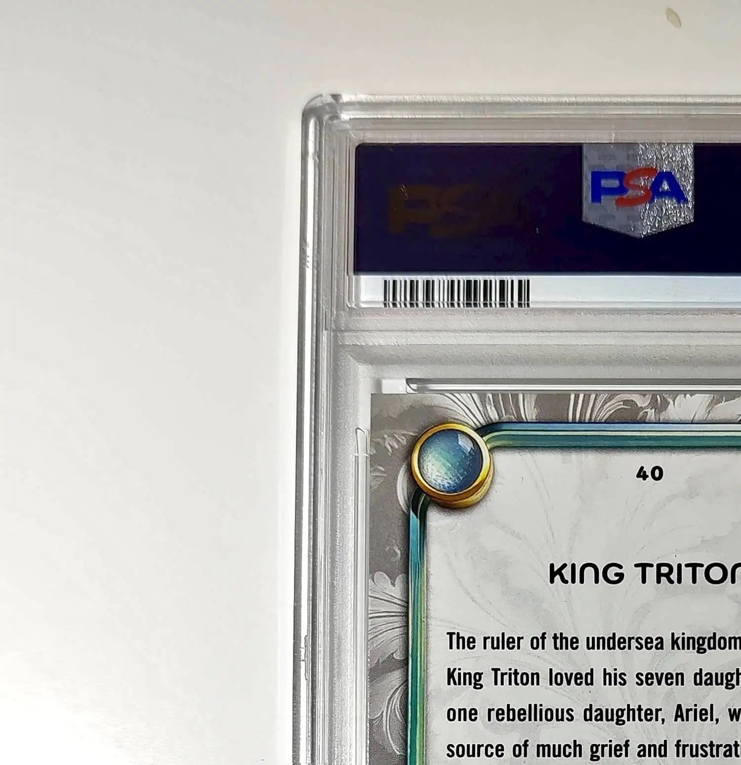 King Triton 2025 Topps Disney #40 Winter Variant Card The Little Mermaid PSA 9 - Non-Sports Card Single
