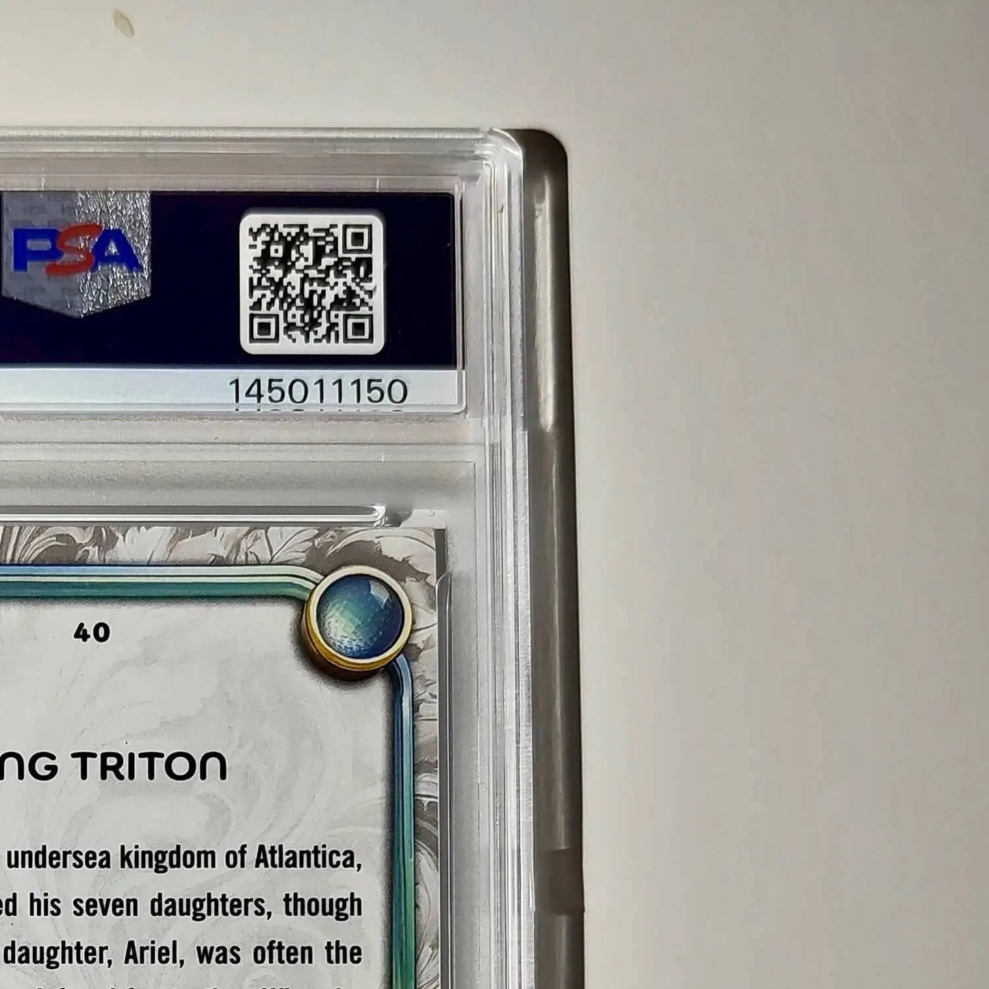 King Triton 2025 Topps Disney #40 Winter Variant Card The Little Mermaid PSA 9 - Non-Sports Card Single