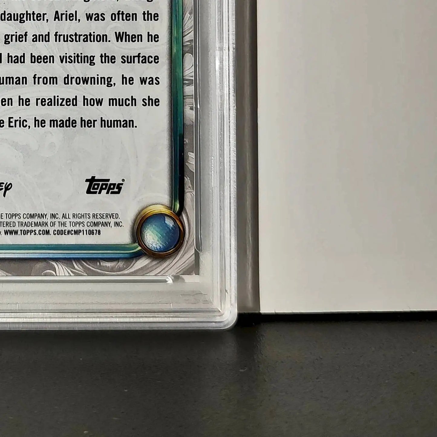 King Triton 2025 Topps Disney #40 Winter Variant Card The Little Mermaid PSA 9 - Non-Sports Card Single
