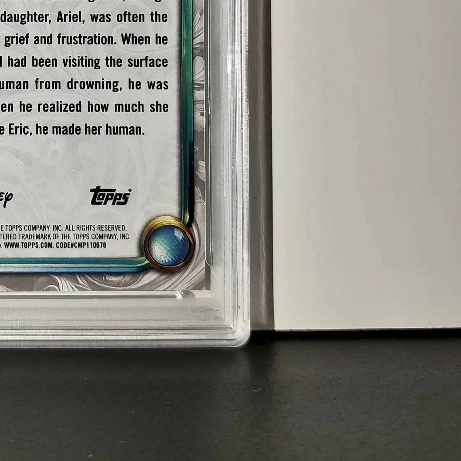 King Triton 2025 Topps Disney #40 Winter Variant Card The Little Mermaid PSA 9 - Non-Sports Card Single