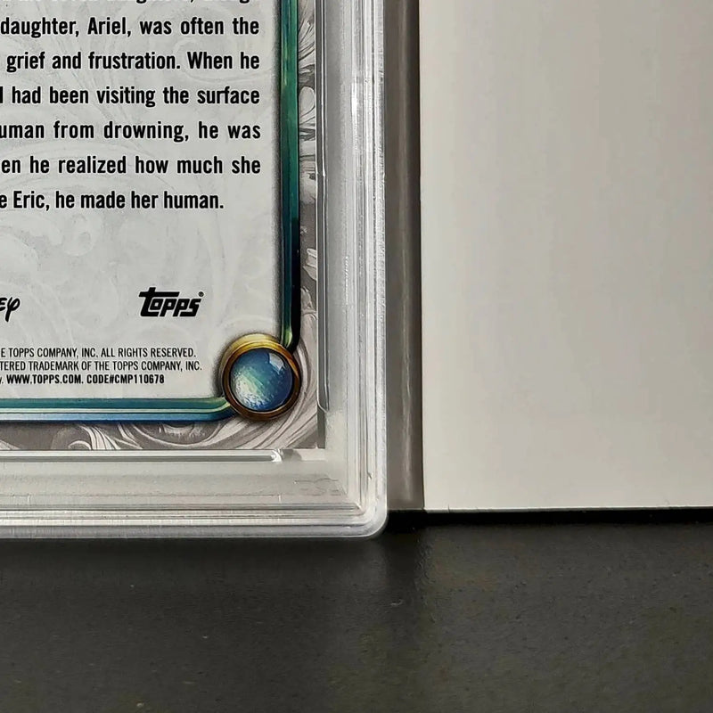 King Triton 2025 Topps Disney #40 Winter Variant Card The Little Mermaid PSA 9 - Non-Sports Card Single