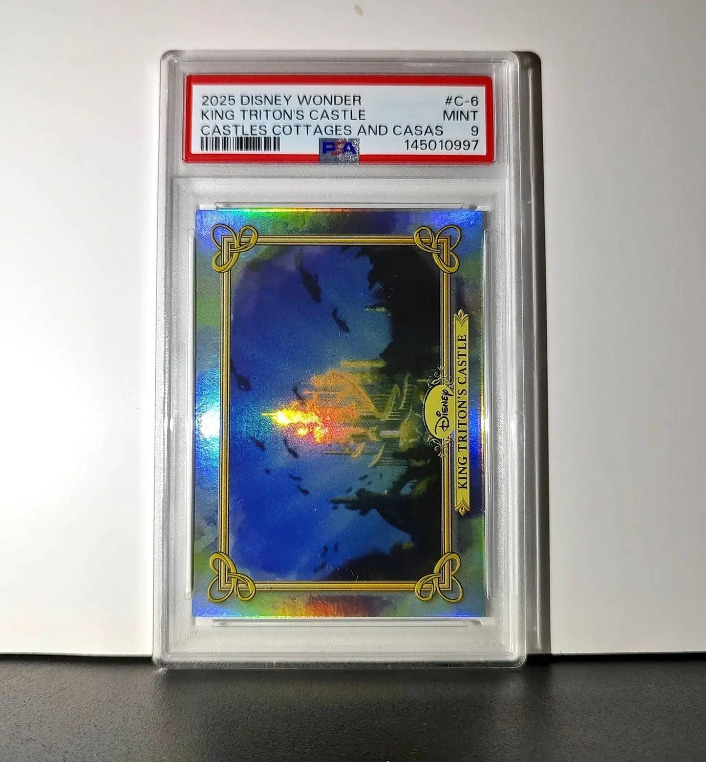 King Triton’s Castle 2025 Topps Disney #C-6 Card The Little Mermaid PSA 9 - Non-Sports Card Single