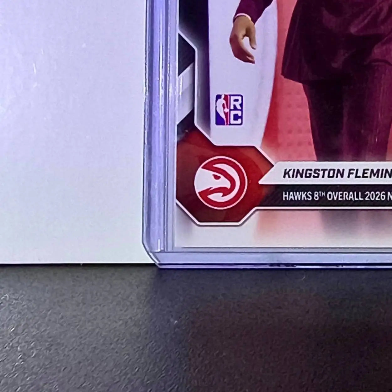 Kingston Flemings Rookie 2026-27 Topps NBA Draft Night #KFLE Card Hawks - Basketball Card Single