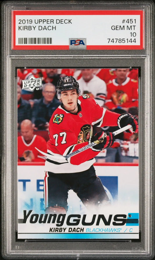 Kirby Dach 2019 Upper Deck #451 PSA 10 Gem Mint - Hockey Card Single