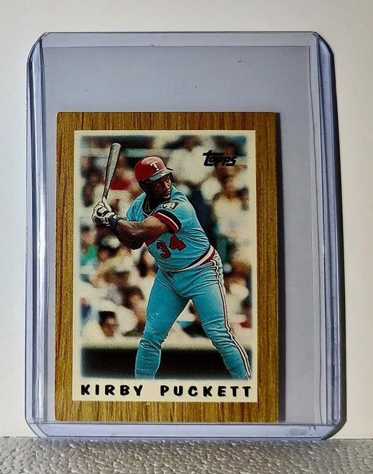Kirby Puckett 1987 Topps MLB #63 Mini Baseball Card Minnesota Twins - Baseball Card Single