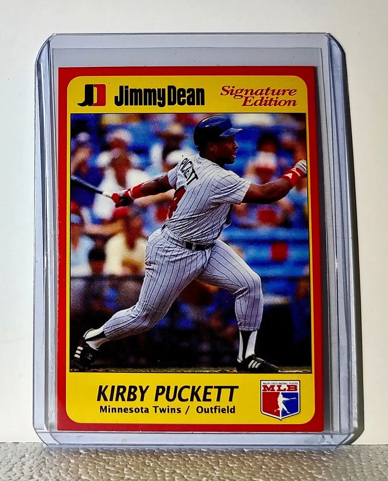 Kirby Puckett 1991 Jimmy Dean MLB #11 Signature Edition Card Minnesota Twins
