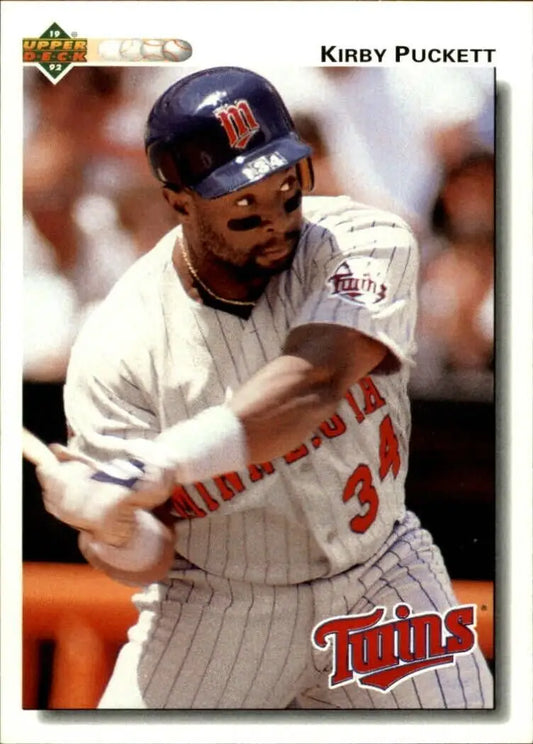 Kirby Puckett 1992 Upper Deck MLB #254 Baseball Card Minnesota Twins - Baseball Card Single