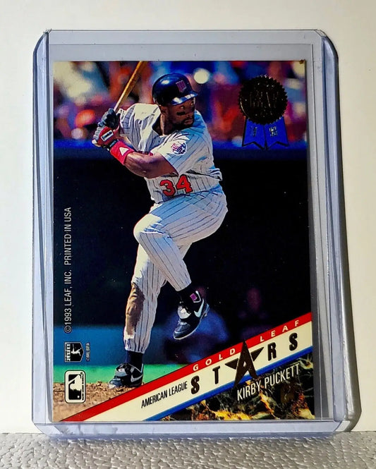 Kirby Puckett / Marquis Grissom 1993 Leaf MLB #17 Baseball Card Twins / Expos - Baseball Card Single