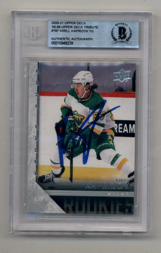 Kirill Kaprizov 2020-21 Upper Deck Tribute Young Gun 9239 - Hockey Card Single