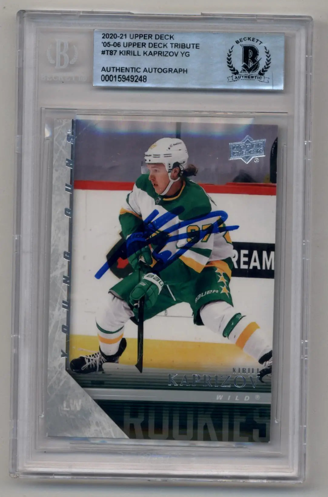 Kirill Kaprizov 2020-21 Upper Deck Tribute Young Gun 9248 - Hockey Card Single