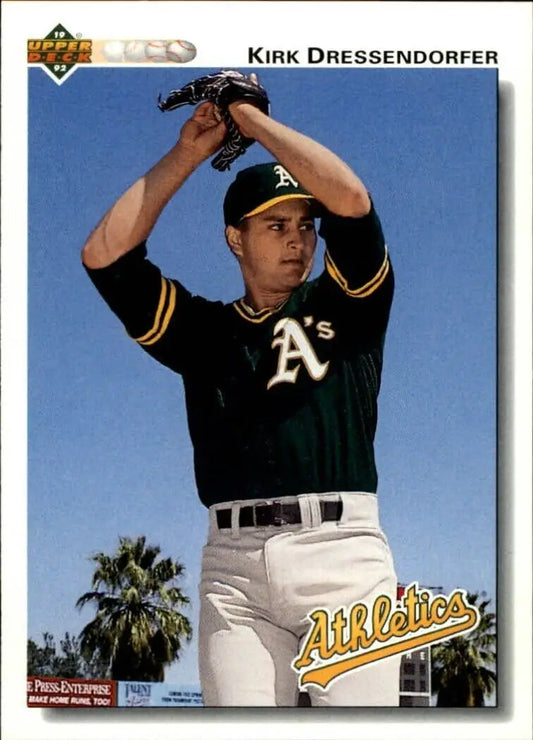 Kirk Dressendorfer 1992 Upper Deck MLB #632 Baseball Card Oakland Athletics - Baseball Card Single