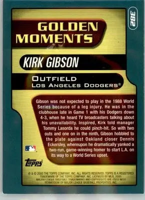 Kirk Gibson - 2001 Topps - #382 - Baseball - Baseball Card Single