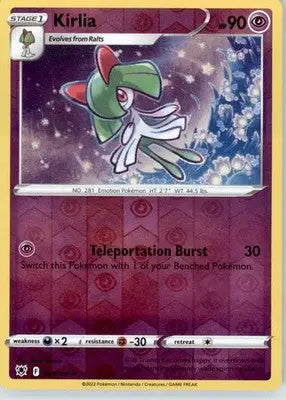 Kirlia - SWSH10: Astral Radiance - Reverse Holo LP - #061/189 - Pokémon Card Single