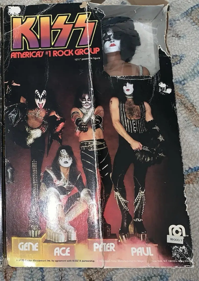 KISS America’s #1 Rock 1978 Mego Paul Stanley 12” Action Figure w/Original Box - Action Figure & Toy