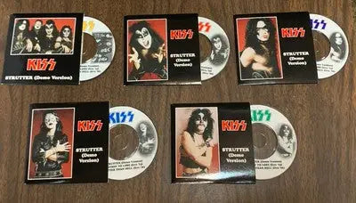 KISS CD 3’’ Strutter Demo 1973 5pc Set - Like New! Limited Edition Austria - Entertainment Memorabilia