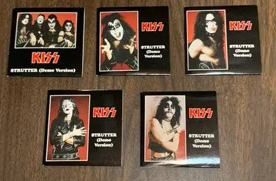 KISS CD 3’’ Strutter Demo 1973 5pc Set - Like New! Limited Edition Austria - Entertainment Memorabilia
