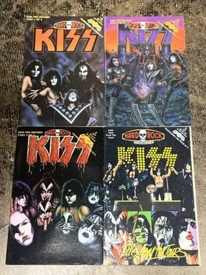 KISS Hard Rock Comics Pre-History Part 1-3 Revolutionary Comics & Tales Tour (4) - Comic Book