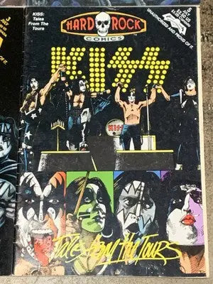 KISS Hard Rock Comics Pre-History Part 1-3 Revolutionary Comics & Tales Tour (4) - Comic Book