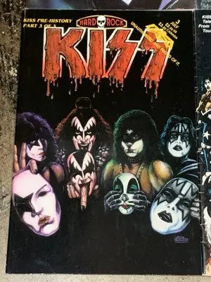 KISS Hard Rock Comics Pre-History Part 1-3 Revolutionary Comics & Tales Tour (4) - Comic Book