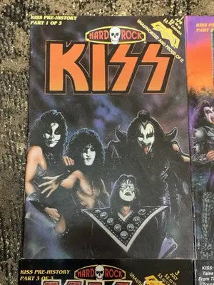 KISS Hard Rock Comics Pre-History Part 1-3 Revolutionary Comics & Tales Tour (4) - Comic Book