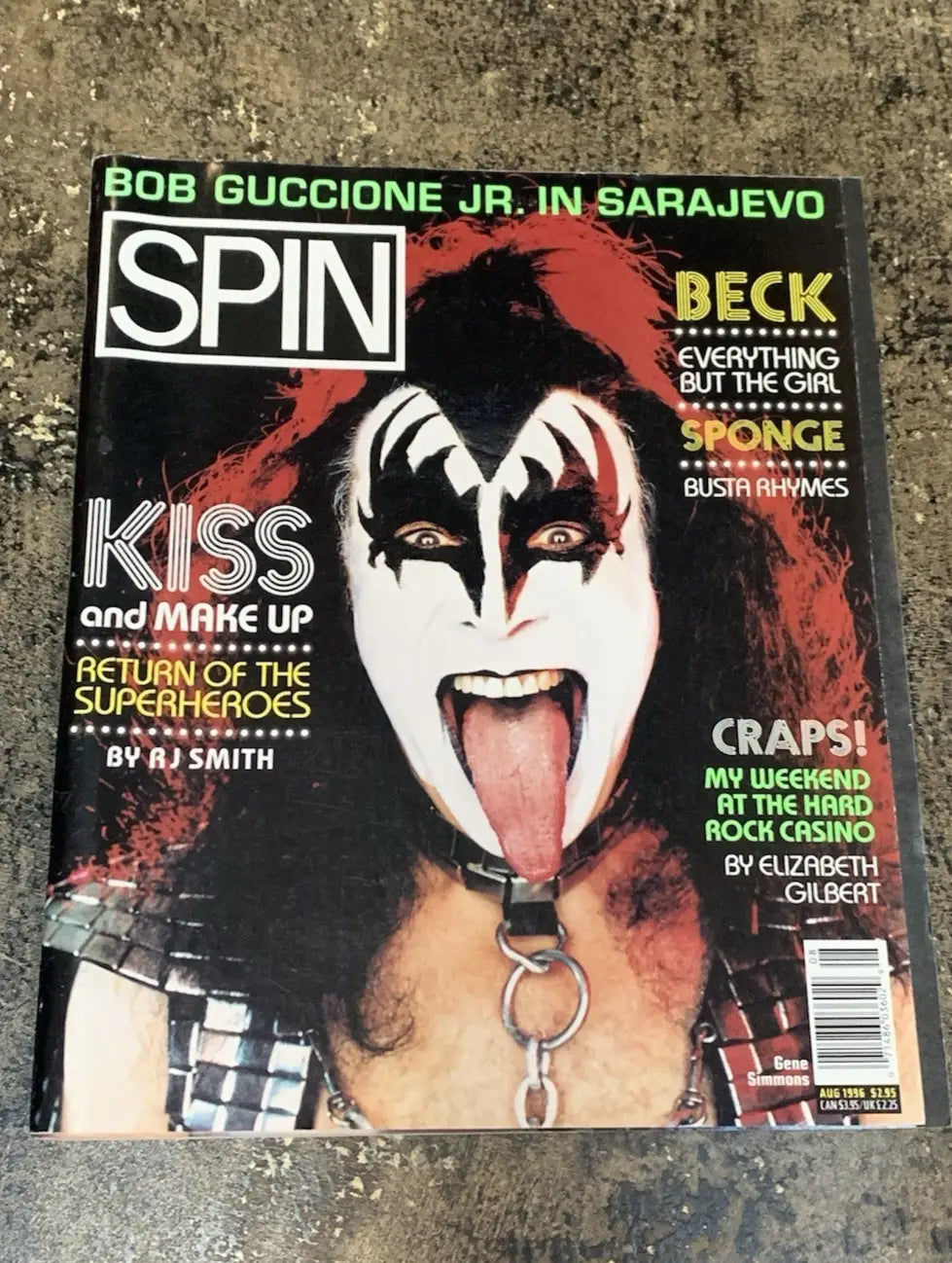 KISS Spin & Live! Photo Magazine Easy Guitar Guide Gene Simmons LOT (3) - Entertainment Memorabilia