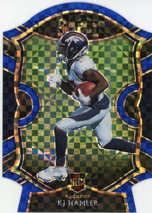 KJ Hamler Rookie 2020 Panini Select Concourse Blue Die Cut #67 Denver Broncos - Football Card Single