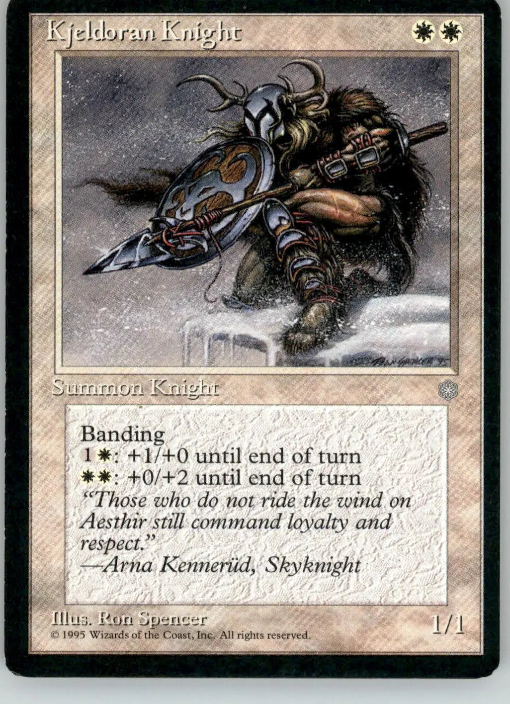 Kjeldoran Knight - Ice Age - MP Magic: The Gathering - Magic Card Single