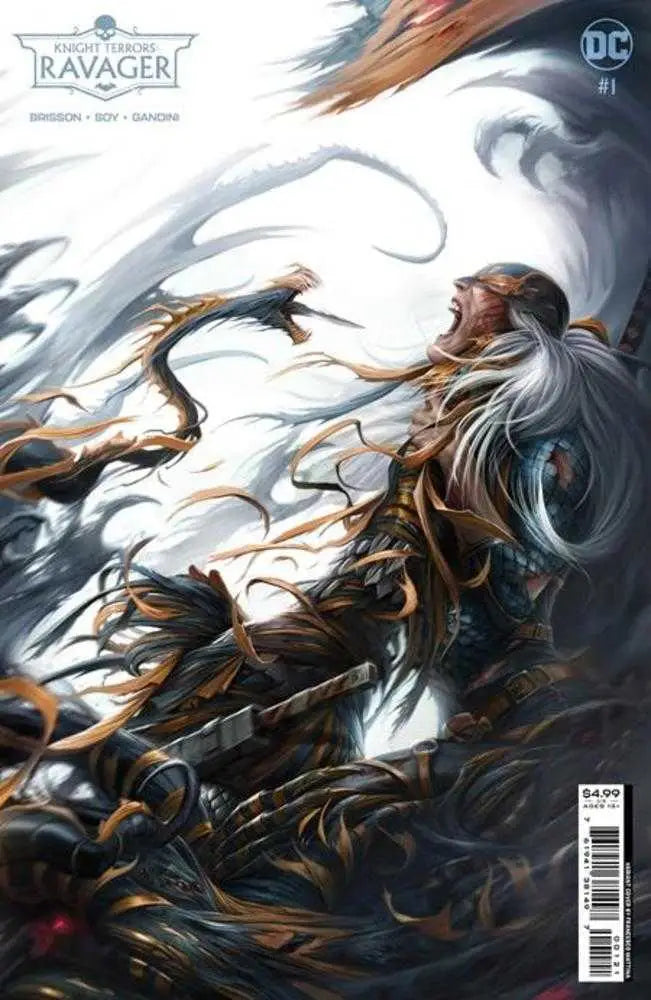 Dynamic Knight Terrors Ravager #1 cover featuring Rose Wilson transformed by dark energy