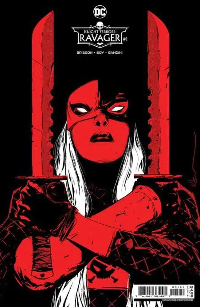 Dramatic red and black comic cover featuring Rose Wilson, the Murder Man in action