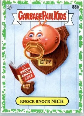 Knock Knock Nick - 2022 Garbage Pail Kids: Book Worms - #88b - Booger Green - Non-Sports Card Single