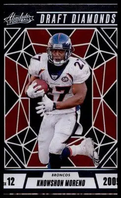 Knowshon Moreno 2024 Panini Absolute Draft Diamonds #DD-KMO Denver Broncos - Football Card Single