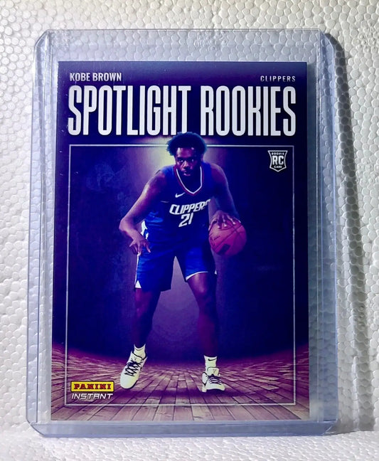 Kobe Brown 2023-24 Panini #30 NBA Spotlight Rookies Basketball Card 1/209 - Basketball Card Single