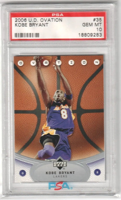 Graded Kobe Bryant basketball card from Columbia Hobby, ideal for single cards collection