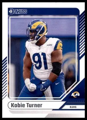 Kobie Turner 2024 Donruss #293 Los Angeles Rams Football Card NFL Sports - Football Card Single