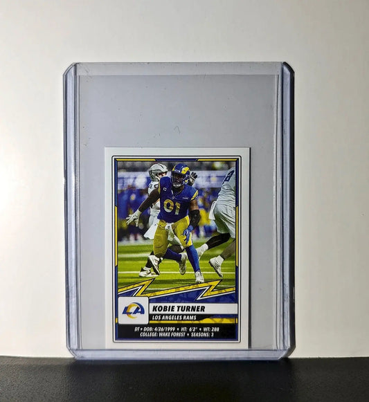 Kobie Turner 2025 Panini NFL #511 Sticker Los Angeles Rams