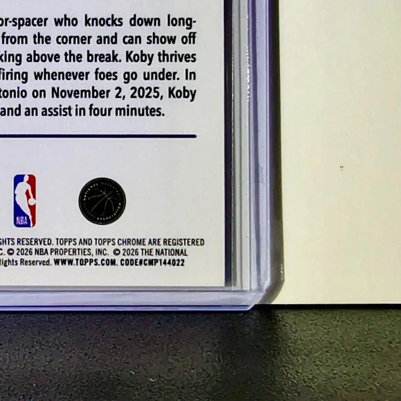 Koby Brea Rookie 2025-26 NBA Topps Chrome Update Refractor #192 Card Suns - Basketball Card Single